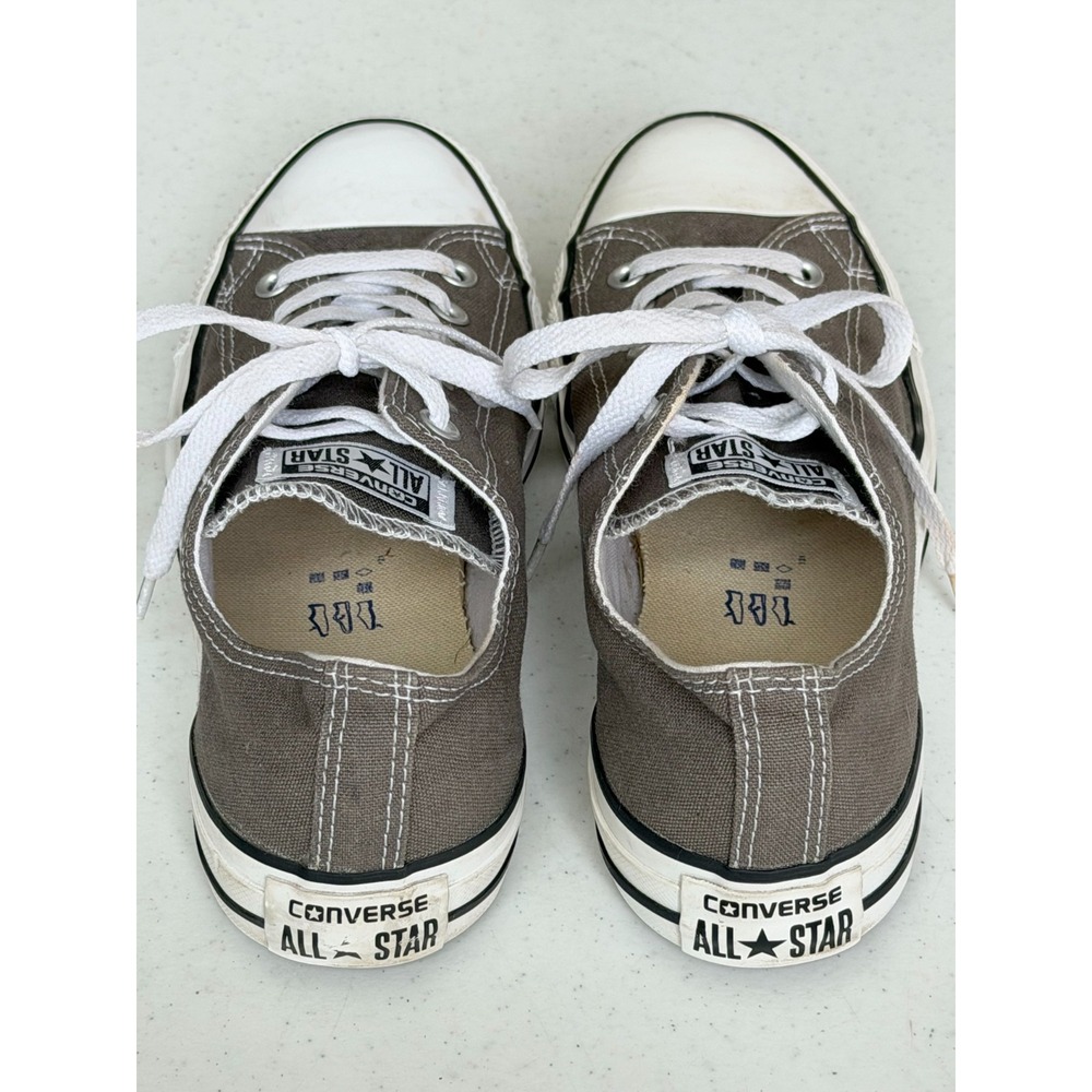 Converse All Star Chuck Taylor Grey Women's 10 Men's 8 Low Top Sneakers Shoes - Picture 6 of 8